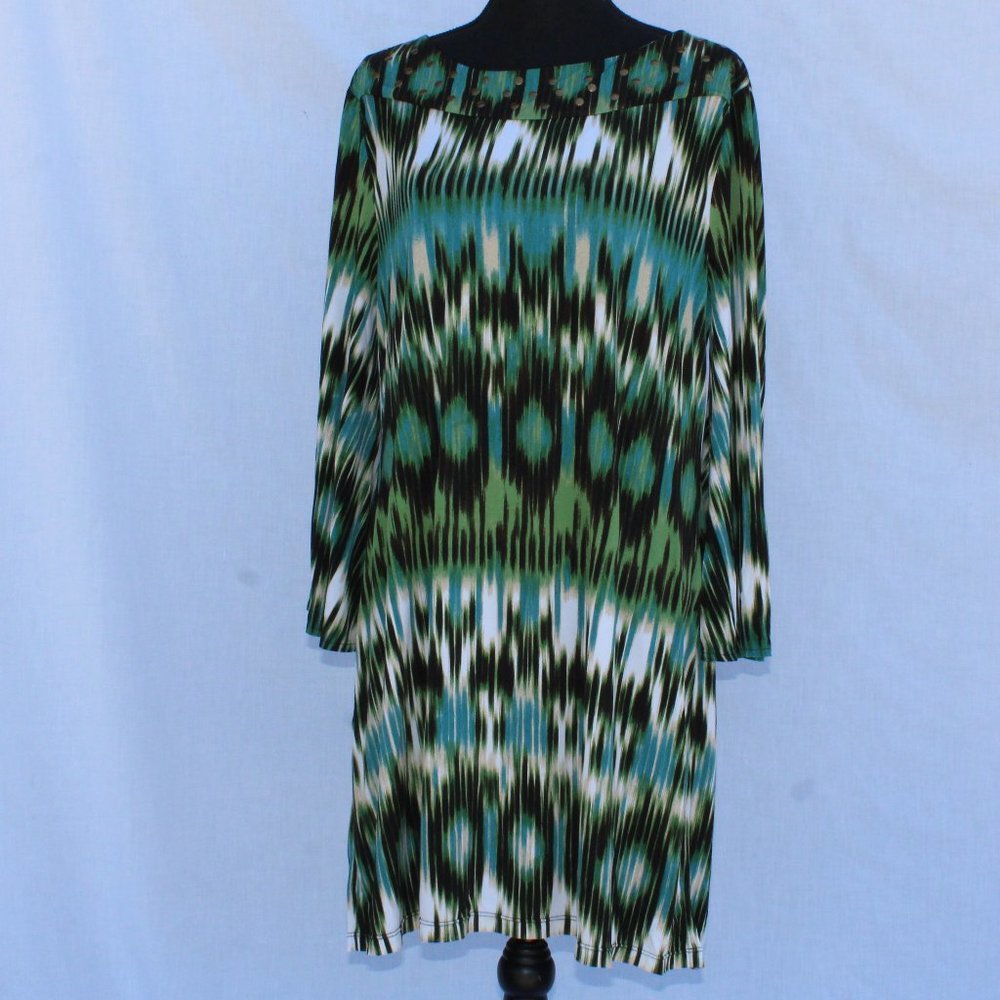 Alfani Women's Green XL Shirt Dress